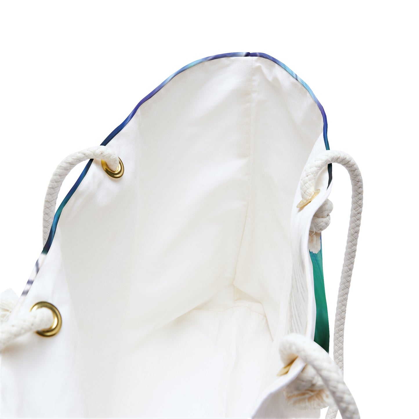 Butterfly Weekender Bag — Blue Green Floral Travel Tote