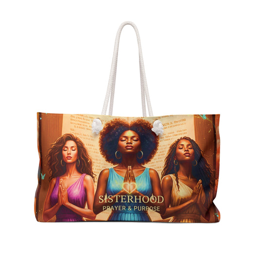 Sisterhood Weekender Bag — Prayer & Purpose Travel Tote