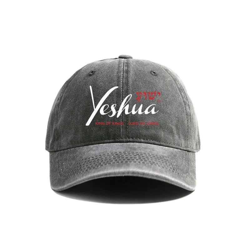Yeshua Jesus Christian Baseball Cap Distressed Cotton Dad Hat for Men Women MZ-021