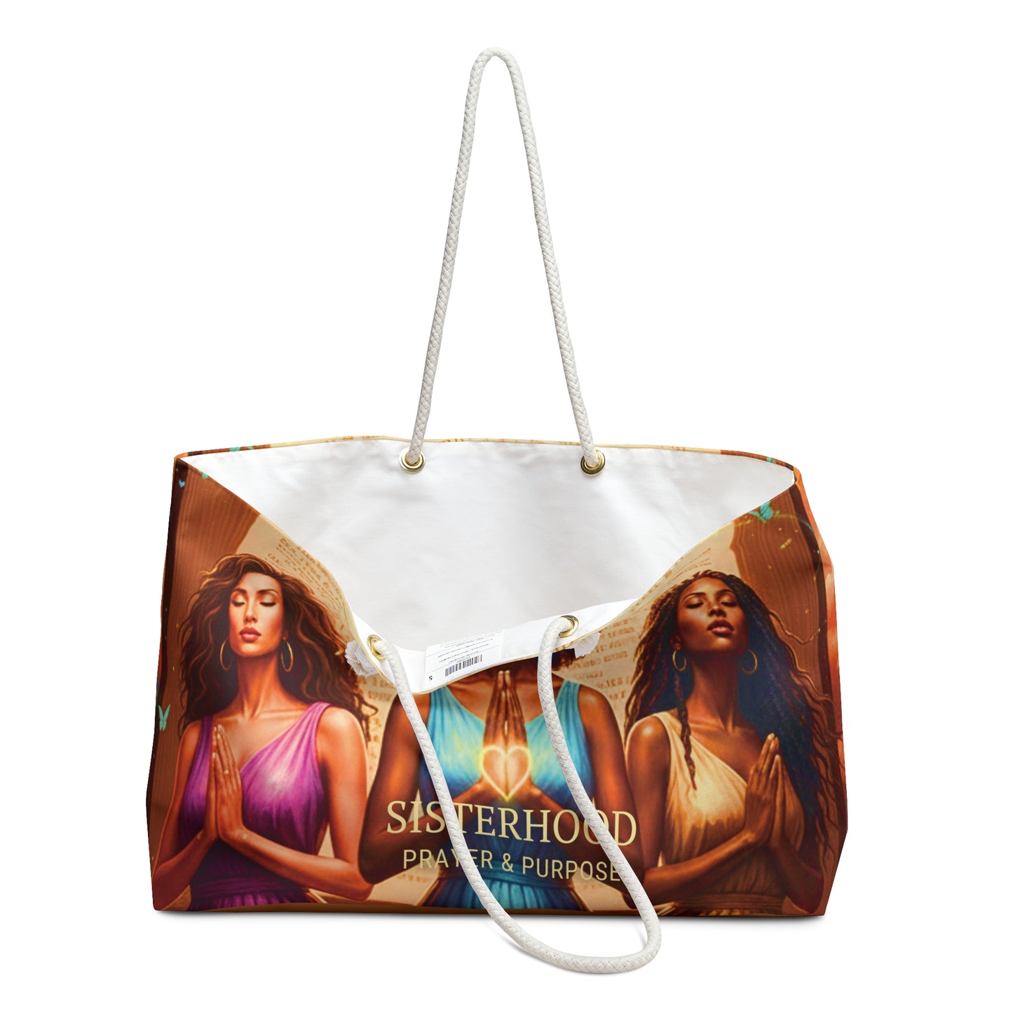 Sisterhood Weekender Bag — Prayer & Purpose Travel Tote