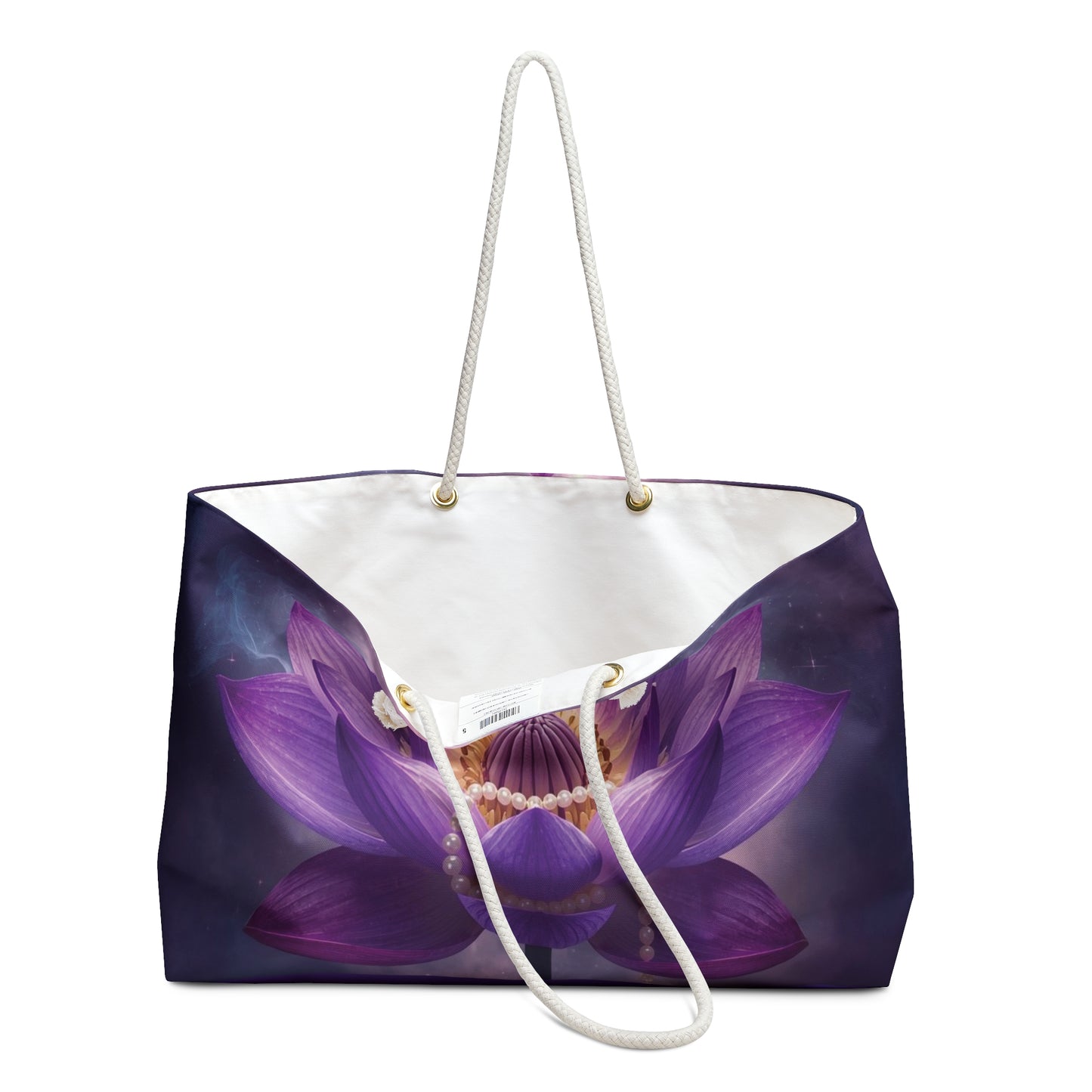 Purple Lotus Weekender Bag – Spiritual Yoga Travel Tote