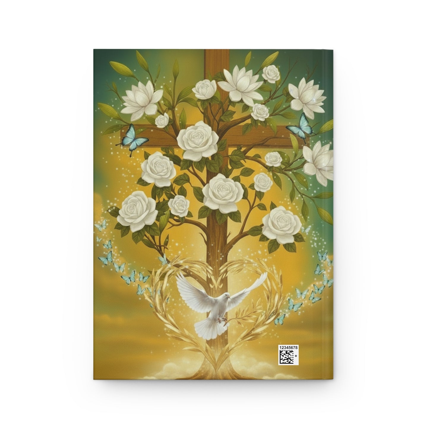 Hardcover Journal - God's Mercy Inspirational Christian Journal with Dove & Floral Art