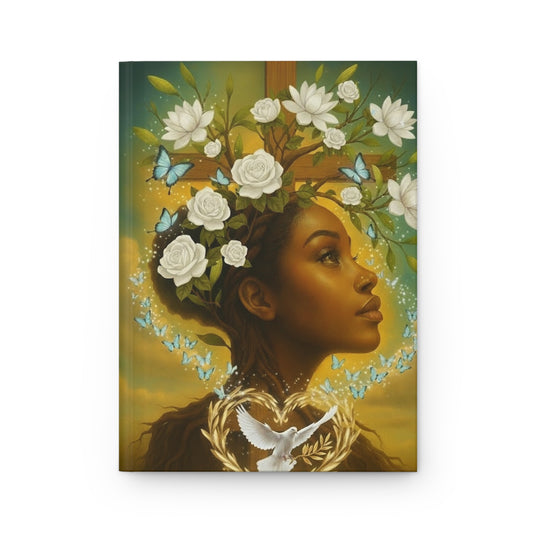 Hardcover Journal - God's Mercy Inspirational Christian Journal with Dove & Floral Art