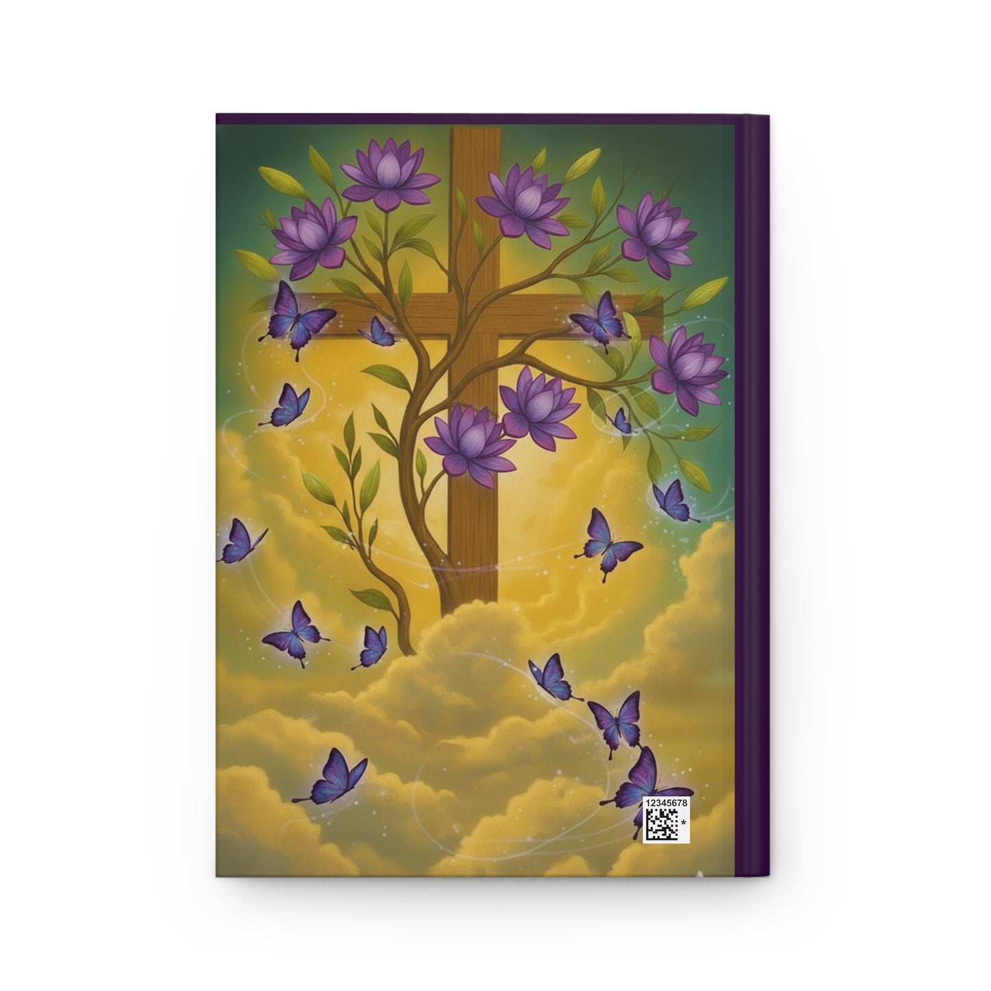 Hardcover Journal — “But God” Inspirational Christian Journal with Cross, Dove & Floral Art