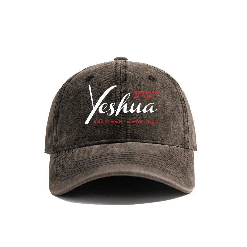Yeshua Jesus Christian Baseball Cap Distressed Cotton Dad Hat for Men Women MZ-021