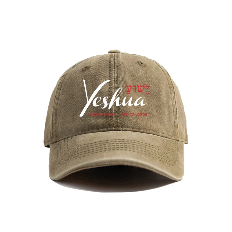 Yeshua Jesus Christian Baseball Cap Distressed Cotton Dad Hat for Men Women MZ-021